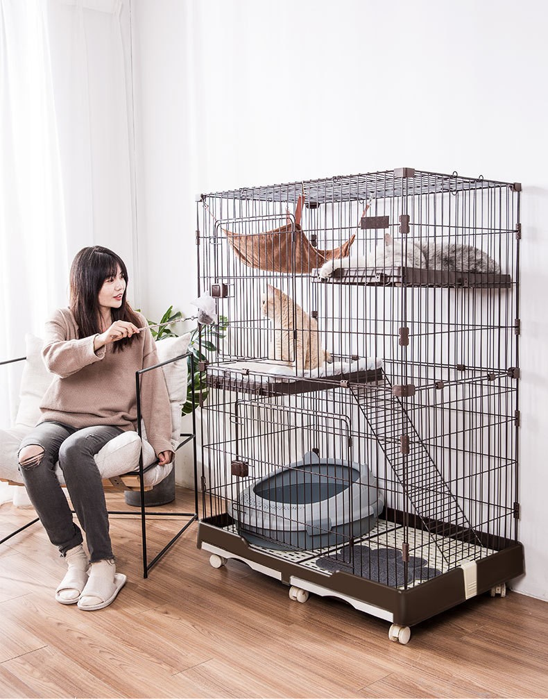 tb898483066淘宝狗笼子中型犬带厕所可折叠柴犬英短蓝猫宠物室内