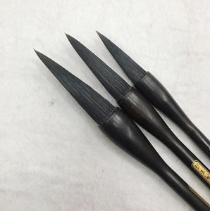 神工黑猪b鬃硬毫书画毛笔山水国画毛笔文房四宝猪鬃周小兵笔庄