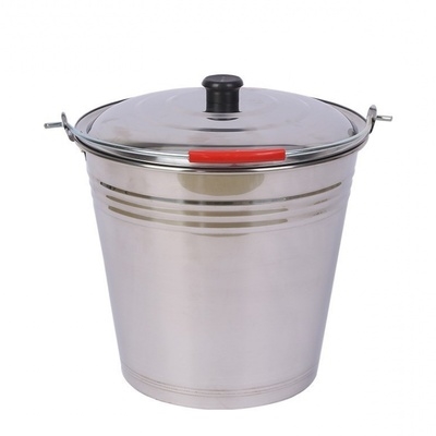 加厚手提桶不锈钢密封桶带盖小水桶1/2/3/5/20/25l升公斤储水桶