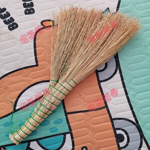 传统纯手工制作多用途金丝苗高粱扫床扫炕床刷小笤帚床上笤梳