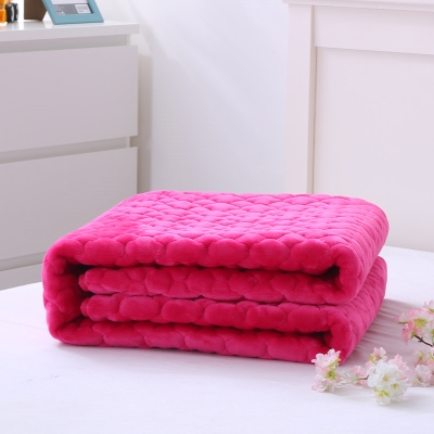 单面绒单面棉毛毯