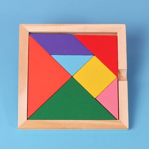 塑料儿童益智大号教材教具拼板环保智力七巧板智力数学拼图盒装