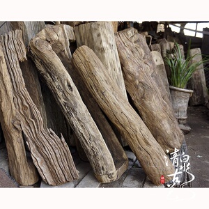 云南防腐w风化木花盆户外长方形原木绿植花盆大号多肉花槽老木槽