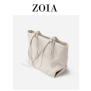 几何菱格水桶包