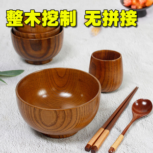 实桌上木钵盂垃圾碗桌上桌上木碗大号零食盆桌上桌上钵盂桌上包邮