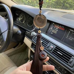汽车挂件高档保平安符车内饰品挂饰创意车挂车载黑曜石吊坠车挂饰