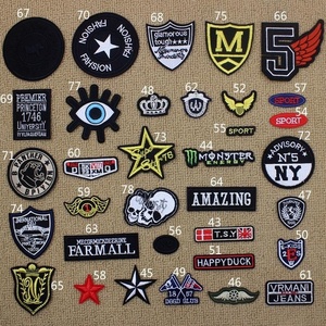 刺绣标贴卫衣贴标民族风衣服贴遮盖班级衣服标志logo定制贴布补丁