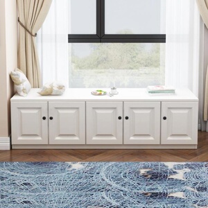 窗户矮组合柜子矮柜家用床尾柜卧室阳台柜储物墙角柜多功能储藏柜