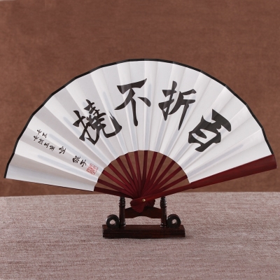 日本购百折不挠扇子折扇中国风山水古风工艺龙王的工作空银子cocs