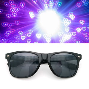 2022素青商贸台州米钉衍射光学烟花眼镜特效太阳镜舞会灯光秀墨镜