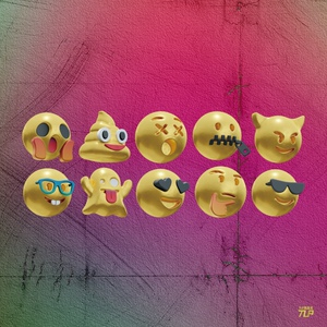 350人付款淘宝最速湾岸车贴 卡通风格车贴改装贴纸 生气爆筋表情十字