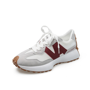 正品豪新百伦斯凯nb女鞋327小蛮腰老爹鞋女n元祖灰运动鞋网面单鞋