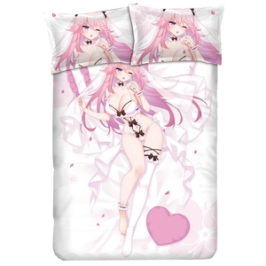 崩坏3八重樱床上动漫四件套二次元游戏周边宅男床单被罩单人床品