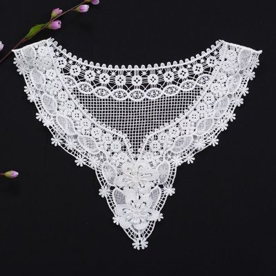 蕾丝领子花边辅料领口欧式秋冬领片多功能做衣服棉线发带下摆花边