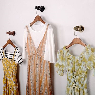 服装店墙上挂钩挂勾单个货架墙壁架童装组合玫瑰金衣服女装0人付款6