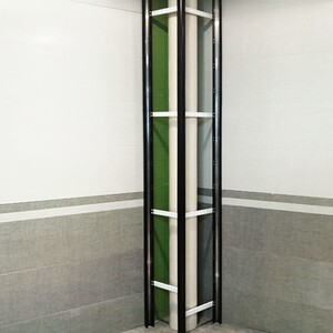 铝合金包下水管支架