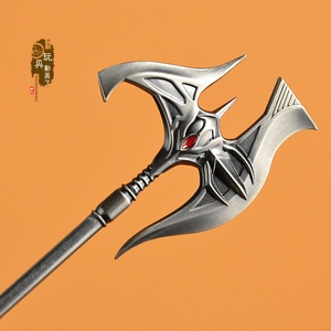 1/12兵器武器模型诺克萨斯之手铁血帝皇长斧战斧6寸兵人场景装备