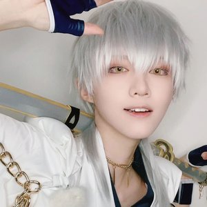 假发男短发动漫二次元cos五条悟鹤丸白色发型逼真自然通用全头套