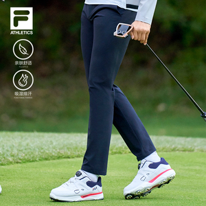 fila golf 斐乐高尔夫系列男士长裤2022年夏季专业直筒正装球裤男