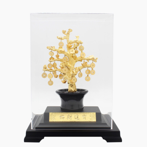 摇钱树摆件黄金饰品