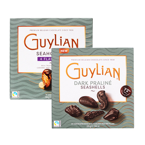 guylian吉利莲比利时进口黑巧克力礼盒贝壳海马巧克力礼盒纯可可