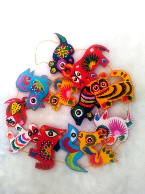 十二生肖布艺挂件12生肖挂串家居装饰饰品小礼品