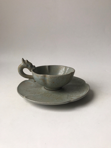 汝窑龙杯茶盏一套.包老包退,一线货源