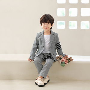 花童男童礼服套装小男孩婚礼帅气周岁男宝宝儿童英伦结婚伴童服装