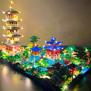 西湖乐高积木高难度巨大型10000粒18岁以上女孩系列10男孩拼装12