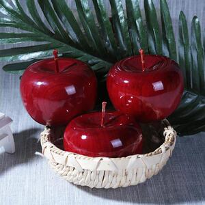 实木红苹果摆件家居饰品木雕金丝楠木檀木木质平安果车载汽车圣诞