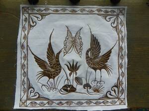 蜡染 蜡画 锦鸡图案 孔雀开庭图案 黔东南蜡染 蜡染画民族艺术画