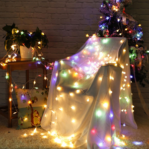 五彩灯闪灯浪漫卧室