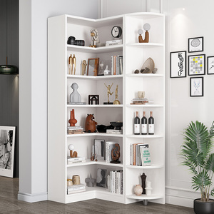 转角展示柜化妆品产品陈列架美容店样品墙角柜子母婴店货架展示架