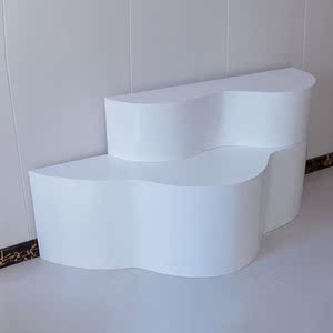 烤漆异形展示台圆形展示柜道具环保女装店网红方形台服装店不锈钢