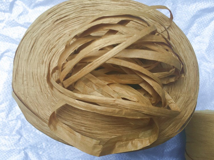 扁纸绳牛皮纸色宽纸绳礼品蛋糕盒绳纸绳包茶叶草绳