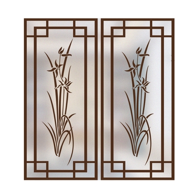 纸仿古门客厅静电定制窗户中贴纸贴画贴膜窗移透明国风玻璃中式门