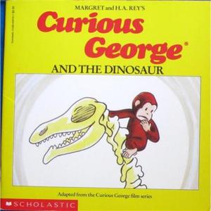 Curious George and the Dinosaur by Margaret Rey平装Scholastic好奇的乔治和恐龙恐龙