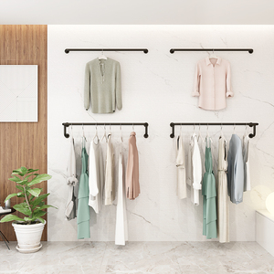 铁艺服装店展墙架上示正挂衣服架子壁架女装店衣挂墙上童装店货架