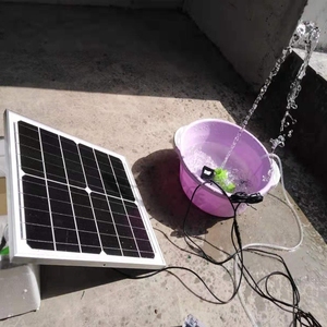 12/24v太阳能抽水泵大功率水泵假山鱼池鱼缸养鱼喷泉循环水泵户外