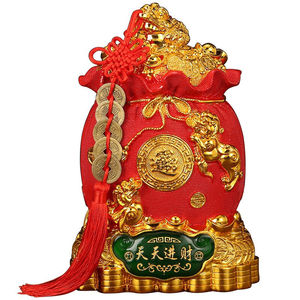 《天天进财》招财聚宝盆摆件大号存钱罐储蓄罐家居客厅酒柜办公室