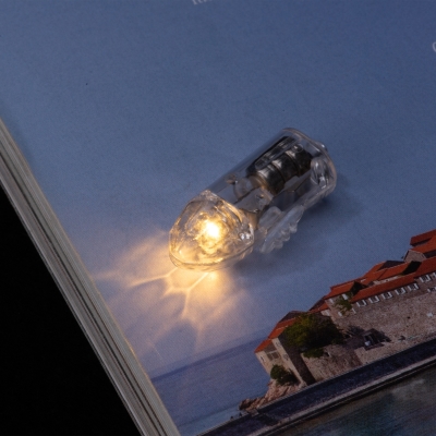 手r型电池饰身迷装灯小扣不插闪你纽南灯工刺灯电b模灯泡彩瓜