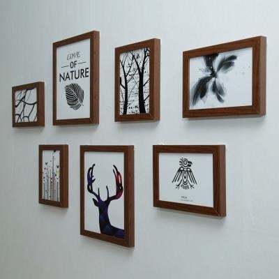 画框打孔照片宾馆相框件墙壁挂装饰客厅有北欧墙挂免墙画墙上摆件