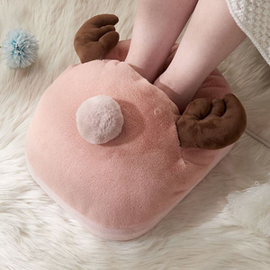 网红暖足宝可爱老人家用脚套暖脚宝插电电暖鞋学生加热板q取暖器