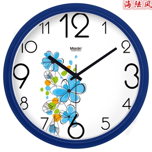 宾馆静音挂钟酒店现代简约时钟家里数字电子时尚创意石英钟表