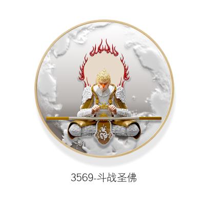 新品斗战胜佛立体感悟空壁画新中式玄关装饰画齐天大圣归来挂画背