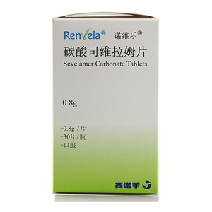 包邮】诺维乐碳酸司维拉姆片 0.