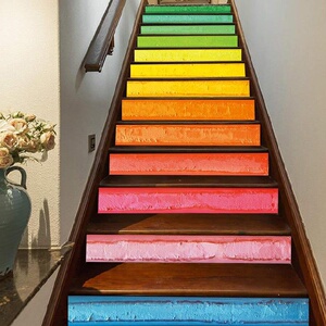 自粘地贴创意贴纸楼梯踏步贴画活动室窗台店铺工业风自粘纸满铺