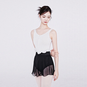 df中国舞蹈服女成人芭蕾舞形体基训服撞色连体体操服舞蹈练功服装