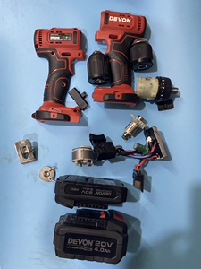 大有5298电钻20v锂充电式手钻开关外壳电机转子驱动夹头维修配件