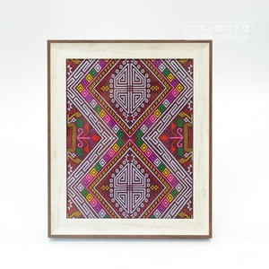 000人付款淘宝广西壮族特色图案绣片画 摆台桌面壮锦装饰画 民族礼品